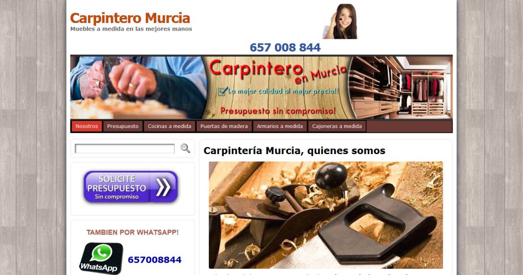 Armarios a Medida, Armarios empotrados, Cajoneras a Medida, Carpintería en Murcia, carpintero a domicilio, Carpintero en Murcia, Cocinas a Medida, Colocación de Puertas, Puertas de Seguridad, Suelos de Parquet, Carpintería en Murcia , ebanista, ebanistería, carpintero barato Murcia